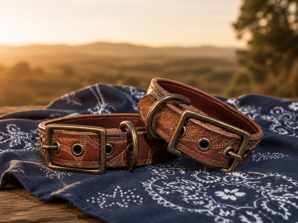 Whiskey Run | Handcrafted Cowboy Boot Dog Collar (Copy)