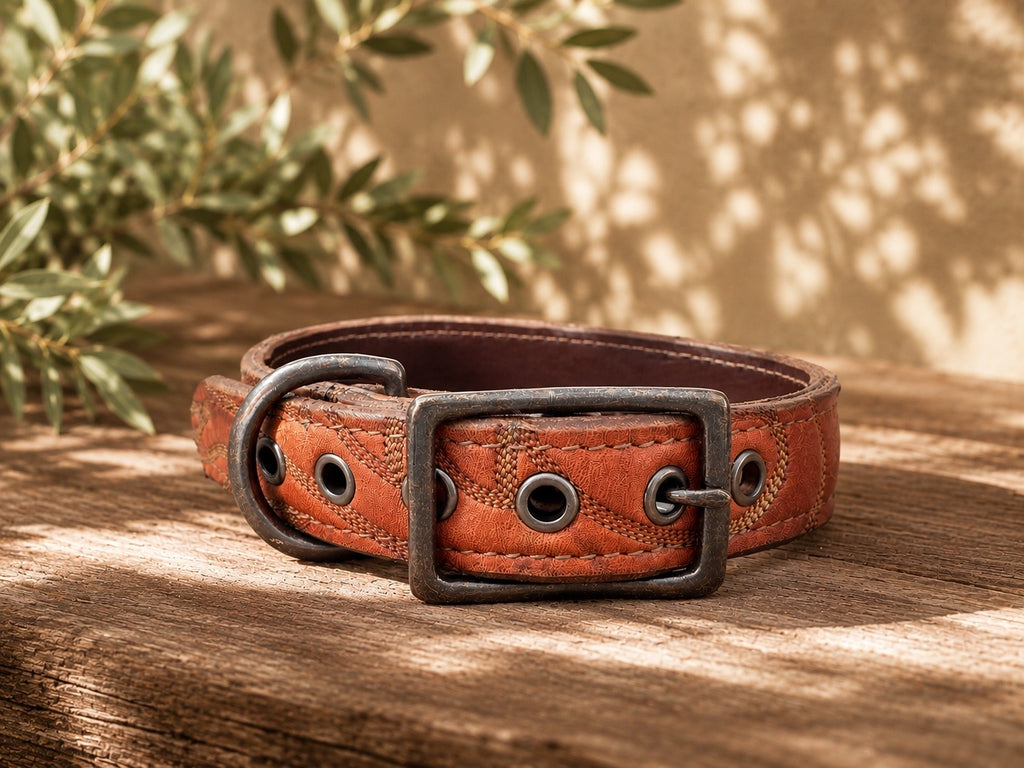 Copper Creek| Handcrafted Cowboy Boot Dog Collar