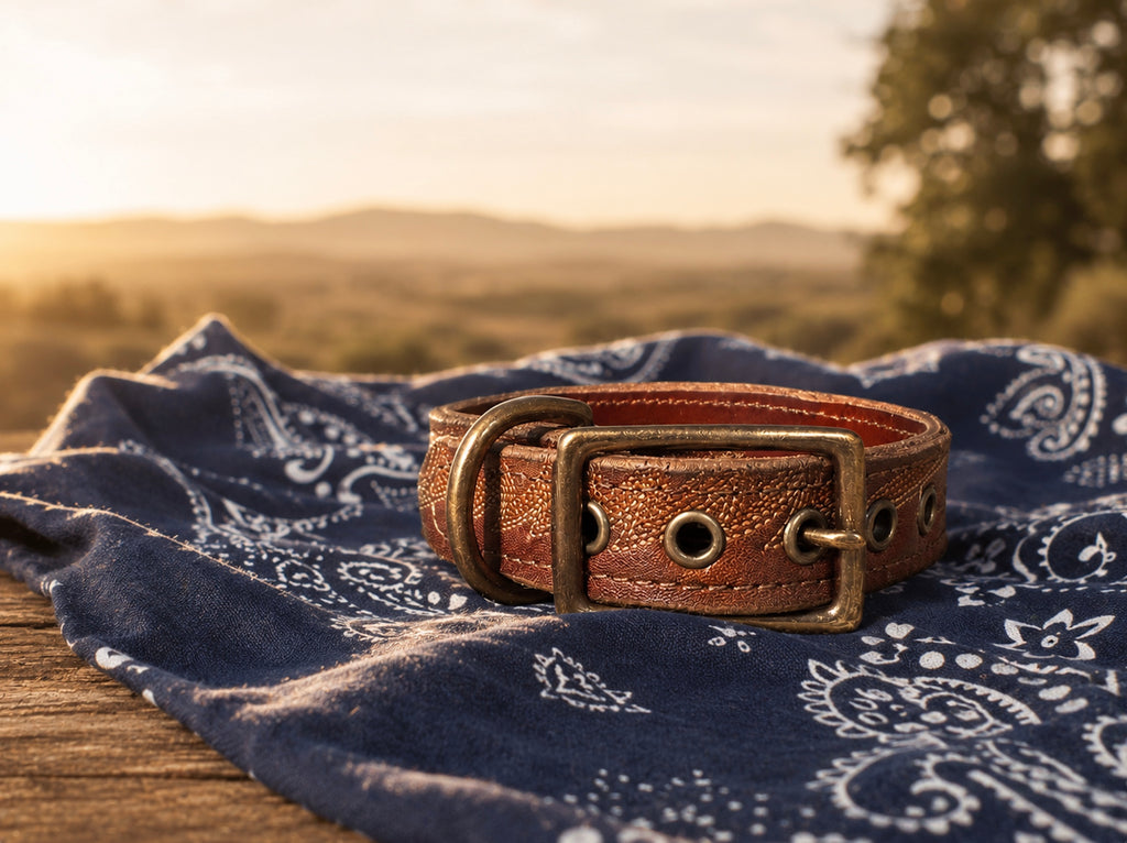 Whiskey Run | Handcrafted Cowboy Boot Dog Collar (Copy)