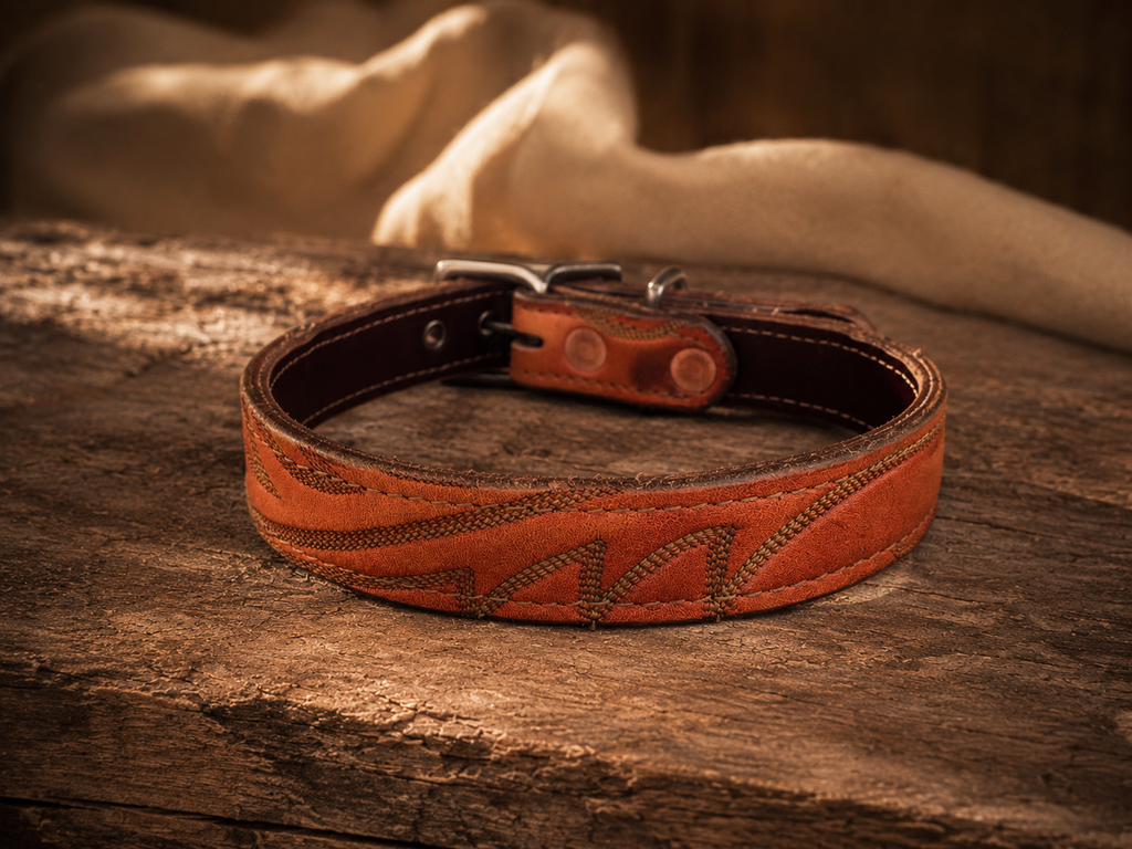 Copper Creek| Handcrafted Cowboy Boot Dog Collar